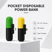 Batterie jetable de poche Chargeur de banque d'alimentation Rohs