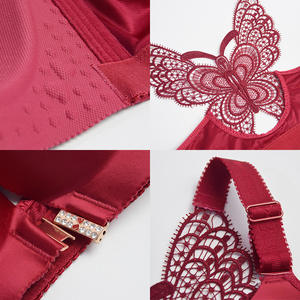 Sujetador Push-Up Inalámbrico con Cierre Frontal, Bralette Escotado para Mujer, Transpirable, Ecológico, Tallas Grandes, Spandex/Algodón - Product Image 5