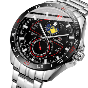 <span class=keywords><strong>Montre</strong></span> mécanique automatique de luxe <span class=keywords><strong>pour</strong></span> <span class=keywords><strong>homme</strong></span> Forsining 1228 de haute qualité avec réserve de marche, répétiteur, bracelet en acier inoxydable et verre saphir - Product Image 4