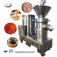 Broyeur colloïdal en acier inoxydable 304 à large plage de production pour beurre de cacahuète, pâte de mamarind et fabrication de tahini, capacité 50-2000 kg/h