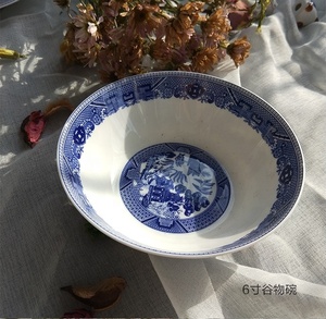 Discount British Blue Color Classical Garden Ceramic <b>Dinnerware</b> Plates - Product Image 5