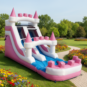 Castillos Inflables Grandes con Toboganes, Parques Acuáticos Móviles, Desafíos Acuáticos al Aire Libre, Áreas Escénicas, Material de PVC, Fácil Instalación - Product Image 2