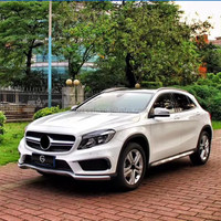 Conjunto de parachoques trasero delantero para Benz W156 X156 GLA200 GLA220 GLA260 GLA Class a GLA45 AMG parachoques delantero con parrilla parachoques trasero t