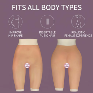 Pantalon réaliste en silicone respirant sans couture avec fesses rembourrées pour travestis et personnes transgenres (hommes vers femmes) - Product Image 3
