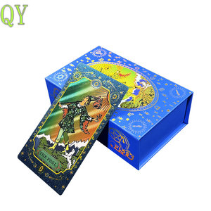 YY Cartes De Tarot Dorées Imperméables En Plastique Avec Impression Couleur Pour Divination - Product Image 1
