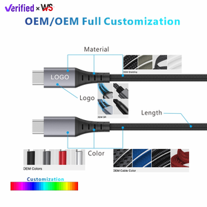 <span class=keywords><strong>Cable</strong></span> USB C a USB C de 240W, Carcasa de Aluminio, Trenzado de Nailon Resistente, Carga Rápida PD 3.1 de 100W, 48V 5A, E-Marker, USB 2.0 de Fábrica - Product Image 4