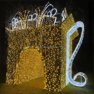 Motif lumineux <span class=keywords><strong>de</strong></span> <span class=keywords><strong>Noël</strong></span> en LED 3D pour l'extérieur, éclairage <span class=keywords><strong>de</strong></span> chemin pour les fêtes d'hiver, décoration <span class=keywords><strong>de</strong></span> passage piétonnier - Product Image 5