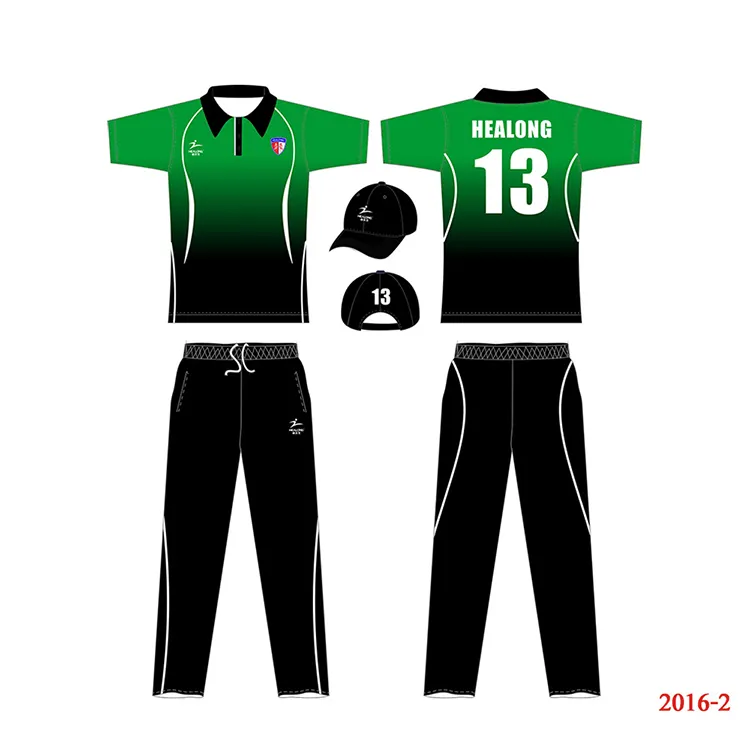 Aangepaste Ontwerp Uw Eigen Cricket Uniform Team Cricket Jersey