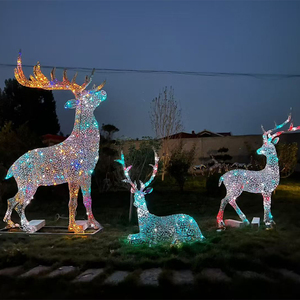 Escultura de Animal de Resina Impermeable, Estatua Realista para Jardín, Escultura con Forma de Lobo con LED Solar para Decoración de Jardín, Césped y Paisaje - Product Image 5