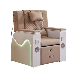 Multifunctional Custom Color and Logo Eyelash <b>Extensions</b> <b>Nail</b> Salon Pedicure Spa Chair with Massage Wave Drain Pump - Product Image 5