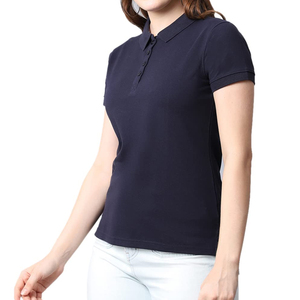 Polos de Alta Calidad para Mujer, de Algodón y Poliéster, Manga Corta, Transpirables, Ropa Casual, con Logotipo Personalizado OEM, Polos de Golf para Mujer - Product Image 3