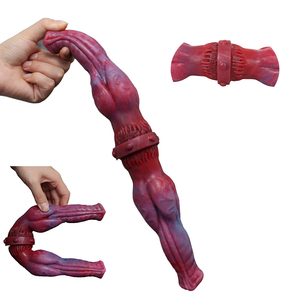 Trend produkte 2022 LUUK weibliche Masturbation Doppelkopf realistische Hund <span class=keywords><strong>Penis</strong></span> Tier <span class=keywords><strong>Dildo</strong></span> Lesben erotische Dildos für Frauen - Product Image 1