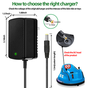Personnalisation en usine chargeur 12 V 1a 12w pour enfants monter sur des jouets voiture chargeur de batterie 12 volts pour enfants chargeur de voiture électrique - Product Image 2
