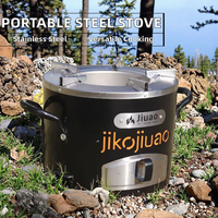 Barbecue portable moderne en acier inoxydable de qualité supérieure pour pique-nique et camping écologiques