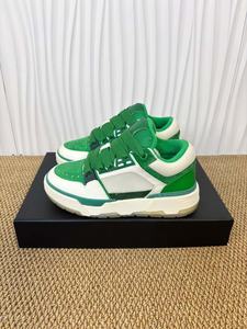 Zapatos de Diseñador de Lujo Estilo 2025, Zapatos Casuales de Cuero y Goma Verdes y Blancos para Hombre, Zapatos de Diseñador Coach Amiry para Hombre - Product Image 6