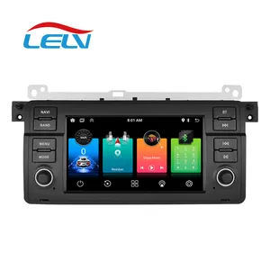 Lelv Bmw 3 serisi için 7 inç araba radyo Stereo Gps navigasyon E46 M3 1998-2006 multimedya oynatıcı Carplay 4g Lte Wifi