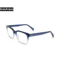 Bauhaus-montura de gafas de acetato, venta al por mayor de fábrica, barata