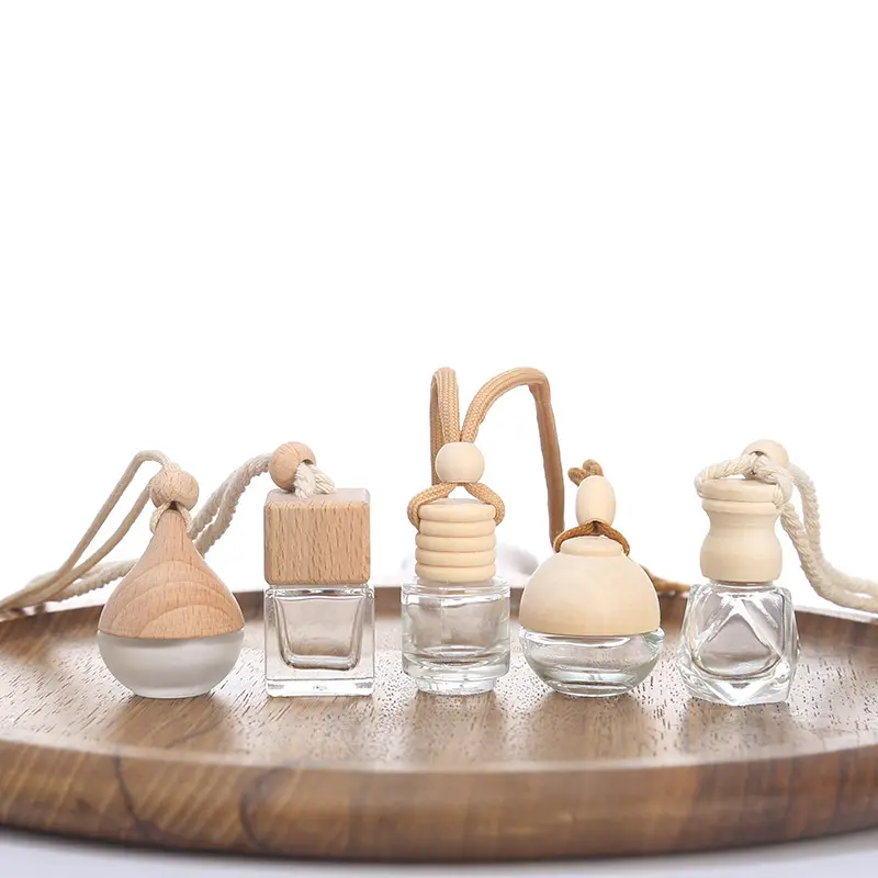 Frasco de aromaterapia para perfume, ornamento de suspensão para difusor de automóveis, garrafa de perfume e óleo essencial