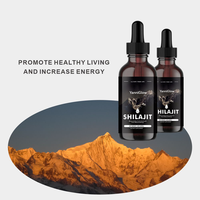 YanniGlow OEM ODM Extrait Herbal de Shilajit en Gouttes Liquides Orales – Soutien Antioxydant pour la Santé Cérébrale et les Niveaux d'Énergie