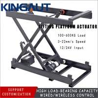 Aktuator Linear DC Tahan Air 12V 24V 6000N 100-400mm Stroke yang Dapat Disesuaikan dengan Remote Control untuk Rumah Pintar, Tempat Tidur Medis, dan Peralatan Rumah Tangga