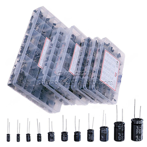 Vente en gros Kit de condensateurs électrolytiques en aluminium Série complète Assortiments dans des boîtes Assortiment 16V 25V 50V <span class=keywords><strong>400V</strong></span> 0.1uF - 2200uF - Product Image 1