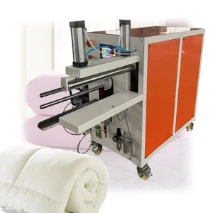 Küçük tekstil yorgan yatak basın rulo makinesi rulo paketi makinesi yatak yastık rulo paketleme makinesi