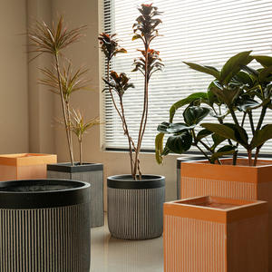 Maceta Cuadrada Bohemia de Magnesia, Transpirable, para Decoración de Interiores y Plantas Verdes - Regalo de Felicitación - Product Image 3