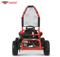 HighPer 98cc Kart de course électrique de haute qualité pour enfants Pédale 4 temps avec entraînement par chaîne de frein à disque Dune Buggy Style