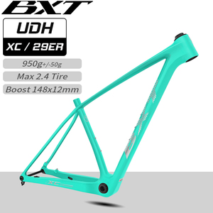 BXT 2025 nouveau T1000 cadre de <span class=keywords><strong>VTT</strong></span> en <span class=keywords><strong>carbone</strong></span> UDH <span class=keywords><strong>cintre</strong></span> 12*148mm Boost routage de câble interne complet 29er <span class=keywords><strong>vtt</strong></span> cadre en <span class=keywords><strong>carbone</strong></span> BB T47 - Product Image 1