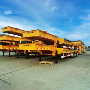 AS roda mobil 14m 40T, peralatan konstruksi jalur berat baja rendah semi-trailer 2 FUWA BPW - Product Image 3