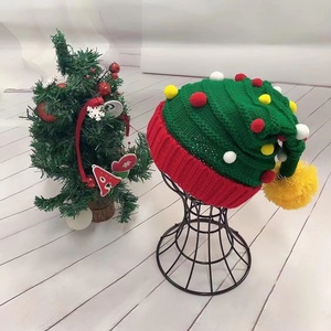 2024 casquettes d'hiver haute qualité noël doux chapeau de noël père noël rouge court tricot chapeau pour <span class=keywords><strong>famille</strong></span> noël décor cadeau - Product Image 4