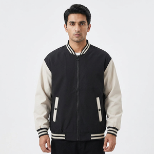High Quality Wholesale OEM Coated Camouflage Varsity Jacket for <b>Men</b> College Baseball University Style Waterproof Windproof - Product Image 1