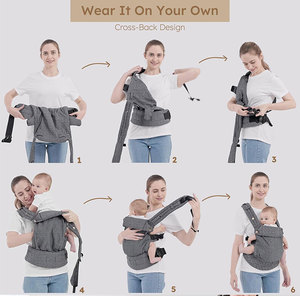 <strong>Toddler</strong> Baby Front <strong>Carrier</strong> Ergonomic Baby <strong>Carrier</strong> Bag for 0 to 3 Year Baby Travel <strong>Carrier</strong> <strong>Back</strong> Porte Bebe - Product Image 3