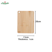 Ensemble de 3 planches à découper en bambou en bois de cuisine mini gravées au laser vierges bon marché en vrac