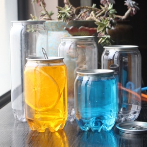 Nhựa Có Thể Kích Thước Nhỏ Chất Lượng Cao 250Ml 8Oz Rỗng Nhựa PET Juice Can Với Dễ Dàng Mở Nắp Cho Milktea Soda - Product Image 3