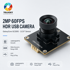 Módulo de Cámara USB 2MP GC2093 Full HD 60fps 78 °   Placa UVC con Lente HDR para Videoconferencias, Kiosco Inteligente y Control de Acceso - Product Image 1