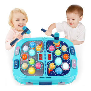 Crazy multifunción whack-a-mole juego martillo juguetes conteo puntuación 2 jugadores modo de batalla juguetes interactivos con música ligera para niños - Product Image 4