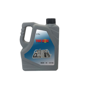 ชุดเครื่องมือขวดน้ำมันยูโรโกะ 21 ชิ้น ชุดซ่อมแซมในครัวเรือนเหล็กกล้าคาร์บอน พร้อมไขควง ประแจบล็อก คีม - Product Image 3