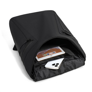 Laptop <b>Backpack</b> <b>Large</b> Capacity 15 Inches Color Blocking Design For Travel Business Unisex Style - Product Image 4