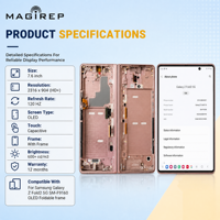 Écran AMOLED d'origine MAGIREP pour Samsung Galaxy Z Fold2 5G SM-F9160 avec châssis, pièce de rechange pour téléphone portable