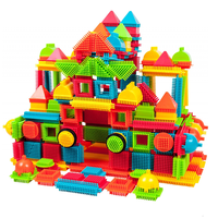 Briques de construction en poils synthétiques grand format, pièces de construction en ABS, ensemble de jeu d'imitation, programme de jouets sous marque privée
