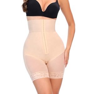 Shorty gainant taille haute pour <span class=keywords><strong>femme</strong></span> - Effet <span class=keywords><strong>ventre</strong></span> plat, rehausseur de fesses et serre-taille avec 3 rangées de crochets - Product Image 3