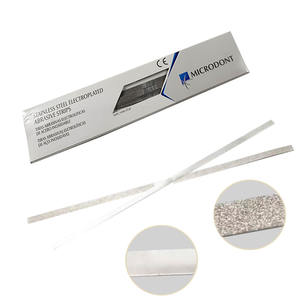 Strisce abrasive elettrolitiche in acciaio inossidabile per cure odontoiatriche due lati in acciaio inossidabile di ossido - Product Image 3