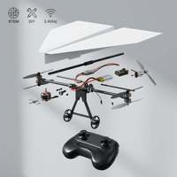 Kit d'avion en papier télécommandé DIY, module d'avion en papier télécommandé 2.4G avec gyroscope intégré