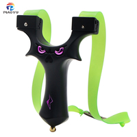 Slingshot en résine noire Piaoyu avec accessoires en caoutchouc pour la pratique de la tir et de la chasse en plein air