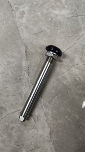 ZC Brand 1/2 Inch Big Button Stainless Steel Plunger Quick Release Axle with 18mm Bolts and Custom Length - Product Image 3
