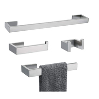 Salle de bain cintre en acier inoxydable porte-serviettes tige carré ss simple porte-serviettes brossé pistolet métal