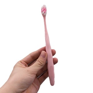 Brosse à dents manuelle ergonomique à deux tons avec poignée, poils souples, couleurs personnalisables disponibles - Product Image 5
