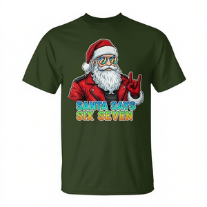 Santa Says Six Seven Camiseta navideña para adultos unisex 100% algodón Xl - Product Image 2