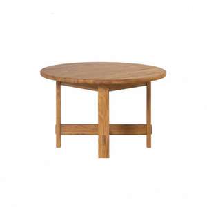 Custom Modern Rustic Eco-Friendly Oak Round <b>Dining</b> <b>Table</b> for Home and Hotel Use - Product Image 3